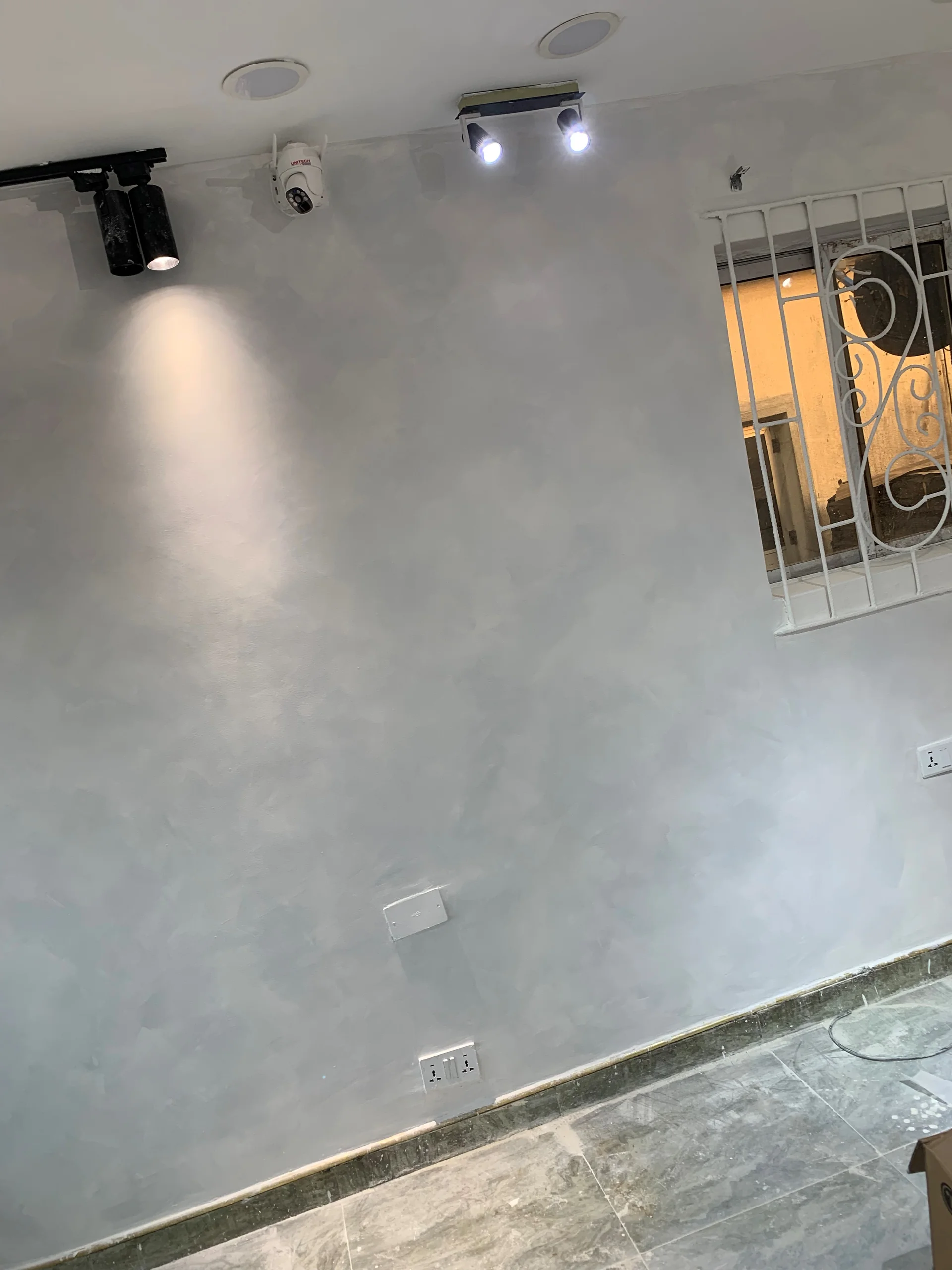 Limewash paint wall texture