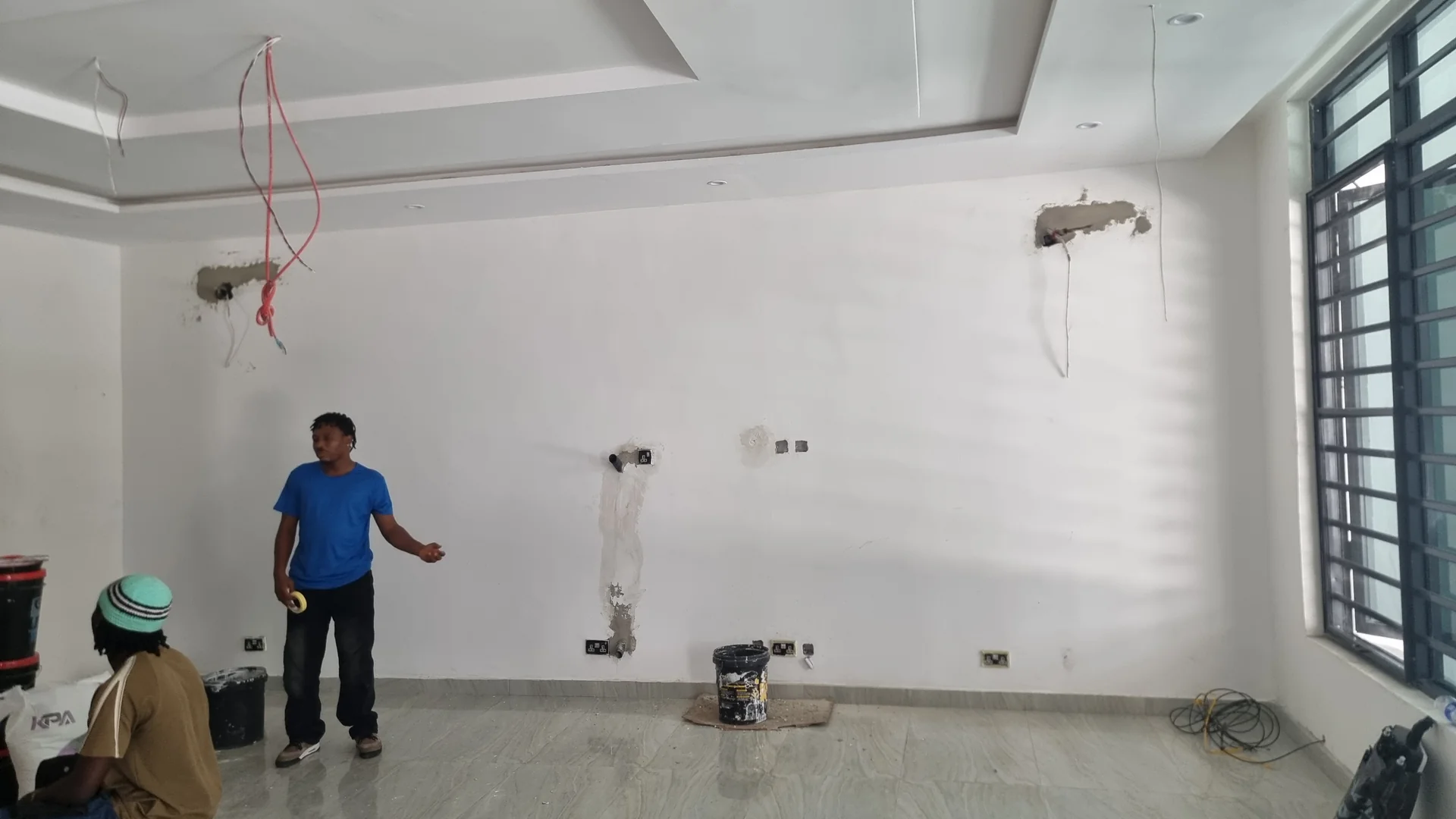 Before — outdated office interior